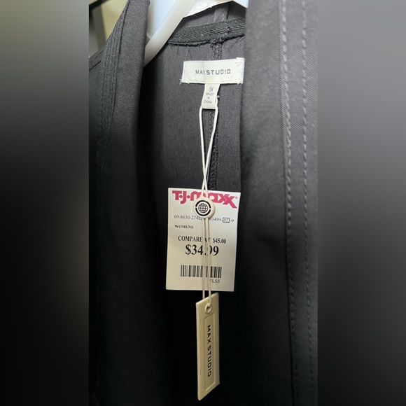 Max Studio Black flowy lightweight jacket size 1xl - Picture 14 of 15